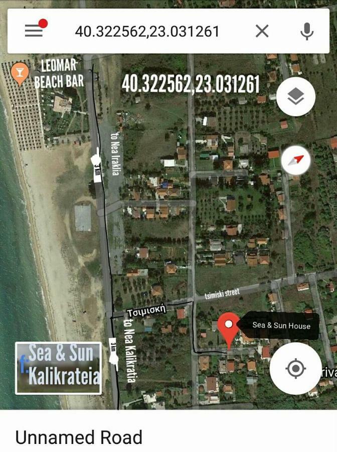 Вилла Sea & Sun House Nea Kallikrateia Экстерьер фото